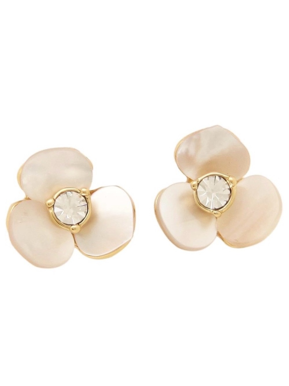 Kate Spade New York ♠️ Small Disco Pansy pearl earrings 🪩 🌺🕺
